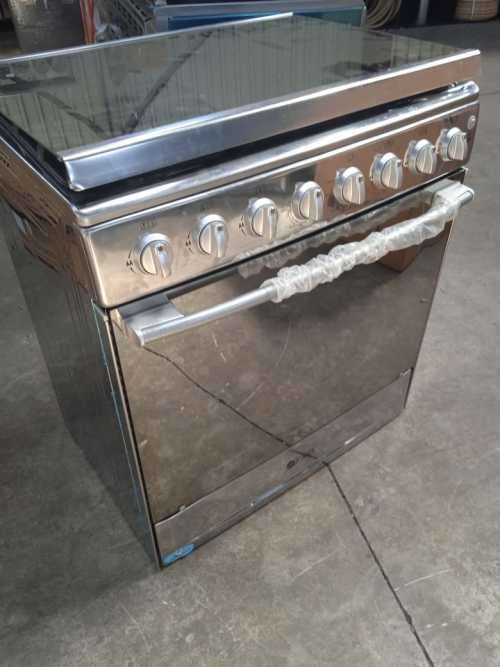 Freestanding 6 Burner Stainless Steel Gas Stove With Gas Oven Not